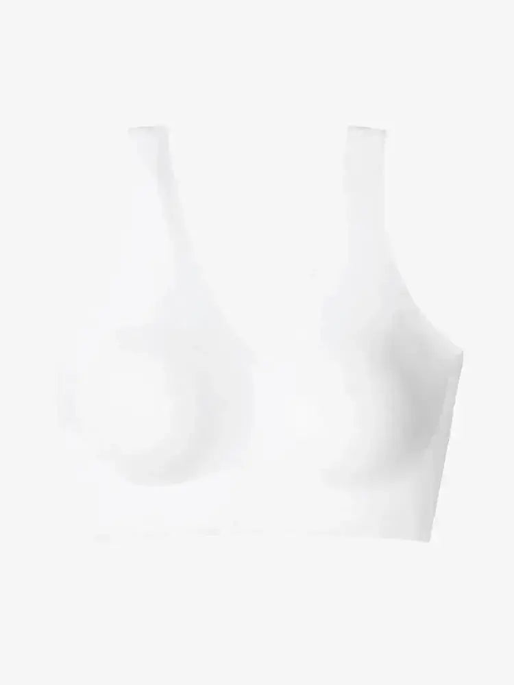 Soutien-gorge enveloppant & galbant sans armature - Blanc neige