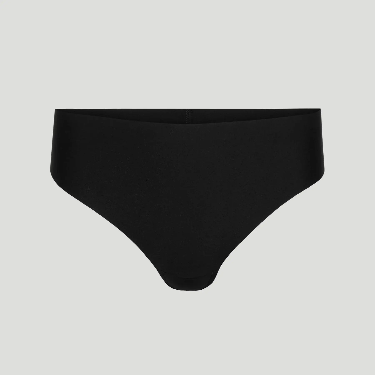 Tanga taille haute sans couture - Noir onyx