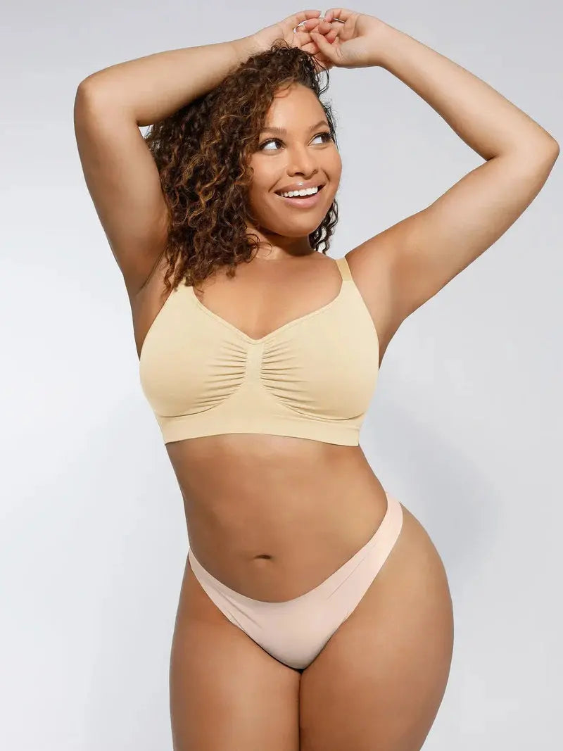 Soutien-gorge minimizer Montainoir sans armature ni rembourrage - Crème