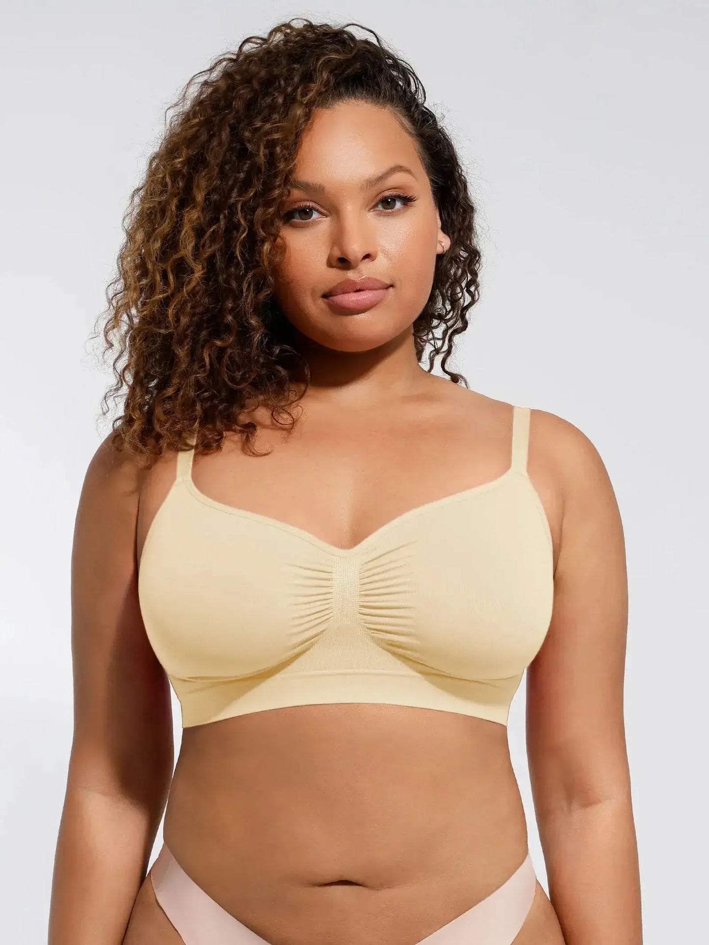 Soutien-gorge minimizer Montainoir sans armature ni rembourrage - Crème