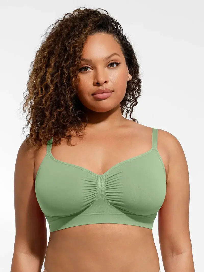 Soutien-gorge minimizer Montainoir sans armature ni rembourrage - Vert sauge