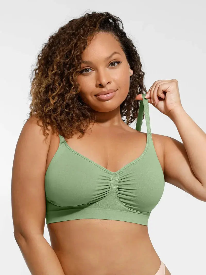 Soutien-gorge minimizer Montainoir sans armature ni rembourrage - Vert sauge