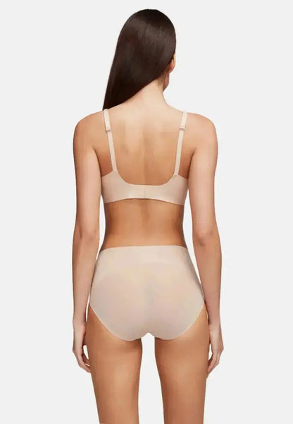 Soutien-gorge push-up sans armature avec col V - Beige nude v1 Obor