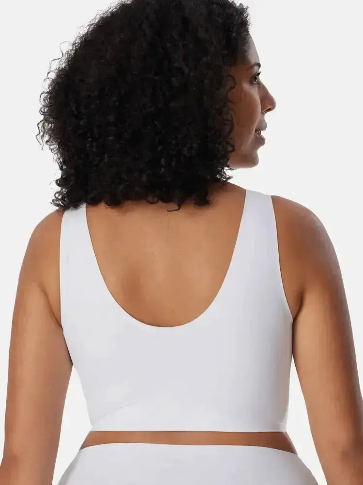 Soutien-gorge enveloppant & galbant sans armature - Blanc neige