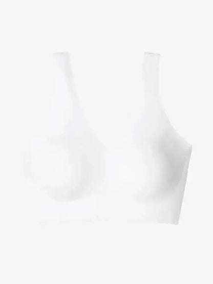 Soutien-gorge enveloppant & galbant sans armature - Blanc neige