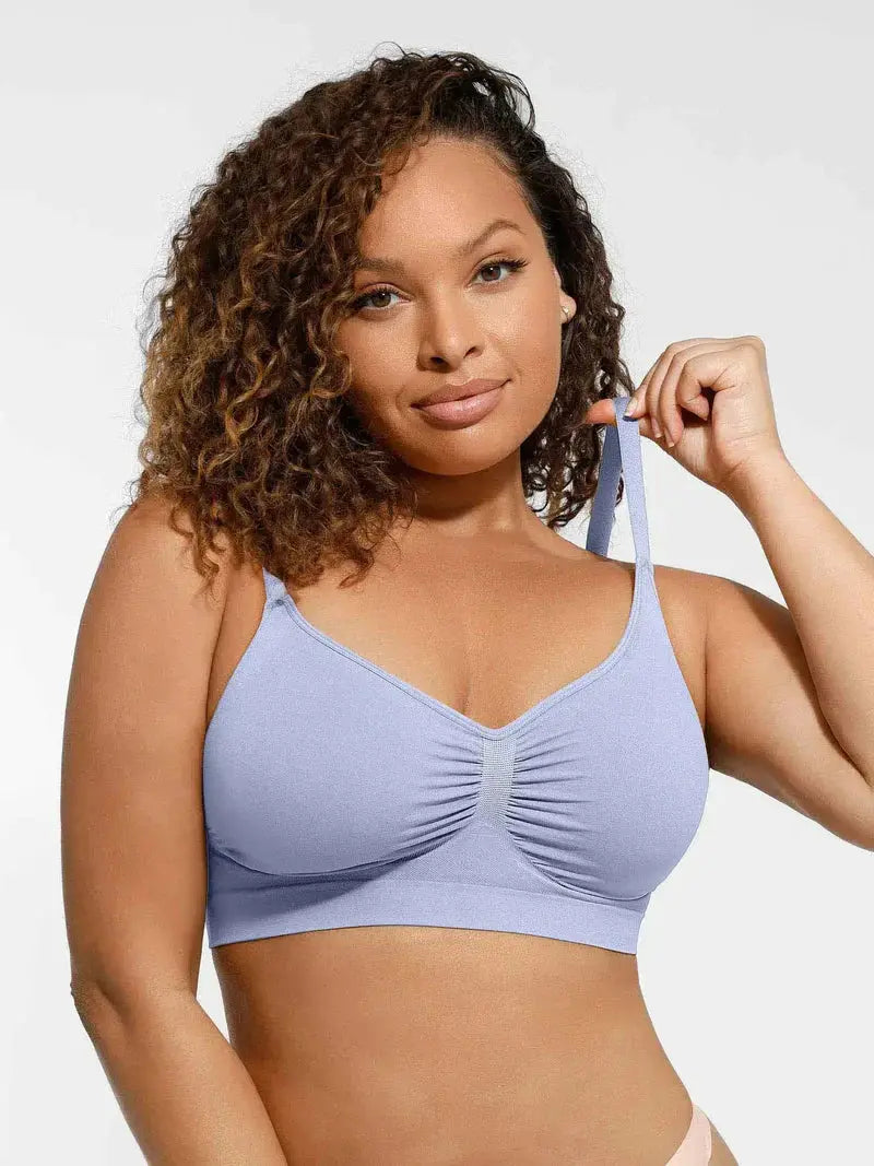 Soutien-gorge minimizer Montainoir sans armature ni rembourrage - Bleu irisé Obor