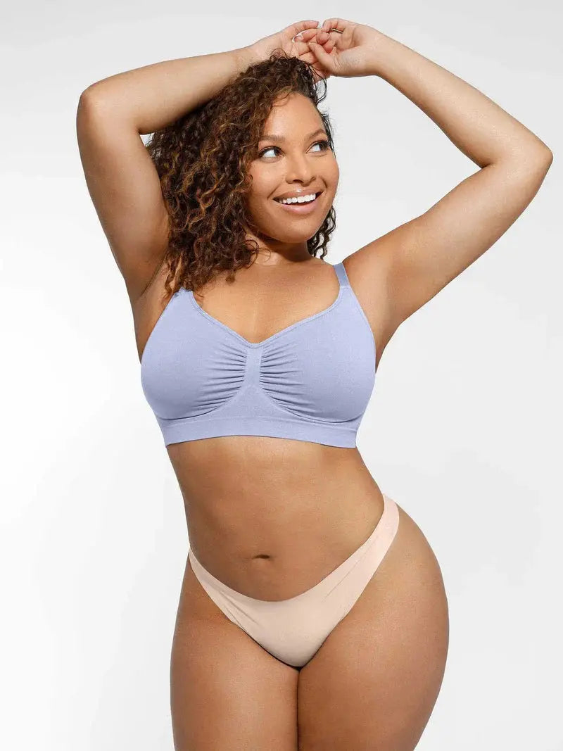 Soutien-gorge minimizer Montainoir sans armature ni rembourrage - Bleu irisé Obor