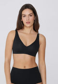 Soutien-gorge push-up sans armature avec col V - Noir onyx Obor