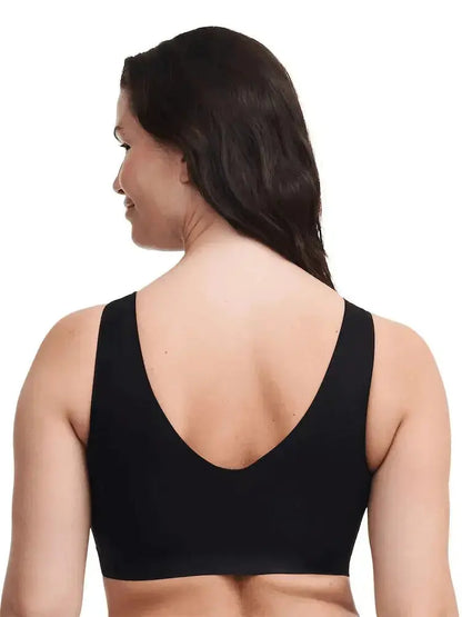 Soutien-gorge enveloppant & galbant sans armature - Noir intense