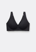 Soutien-gorge push-up sans armature avec col V - Noir onyx Obor