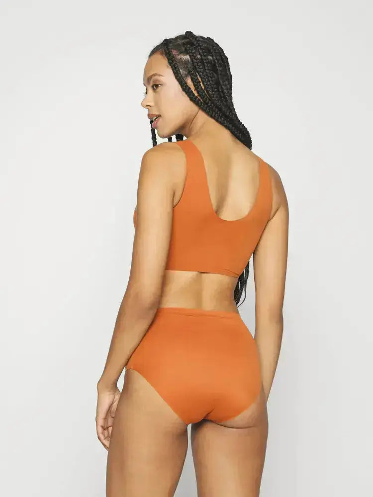 Soutien-gorge enveloppant & galbant sans armature - Orange