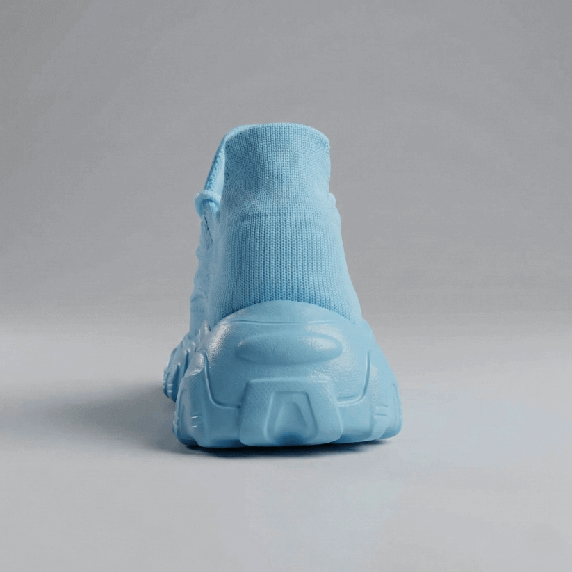 Sneakers med fodstøtte til trætte fødder - Pastelblå