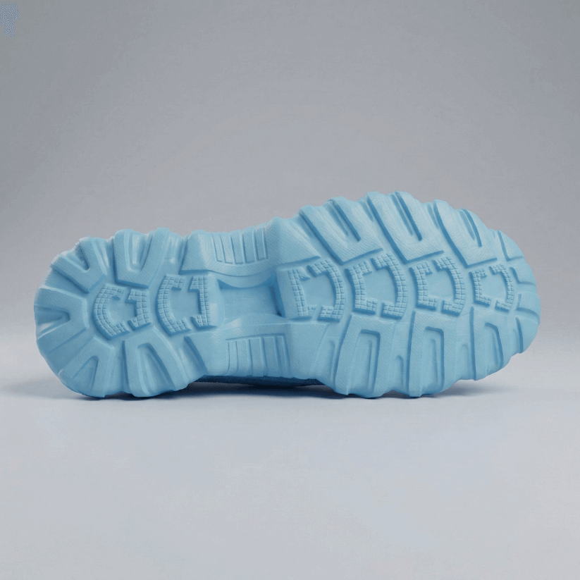 Sneakers med fodstøtte til trætte fødder - Pastelblå