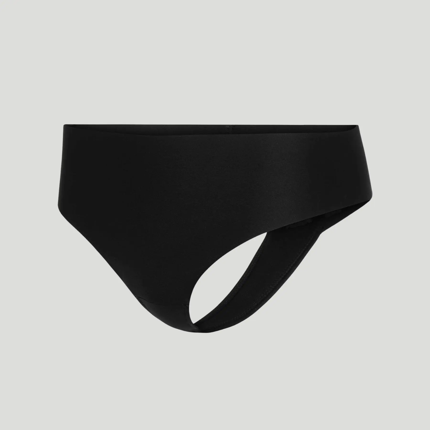 Tanga taille haute sans couture - Noir onyx