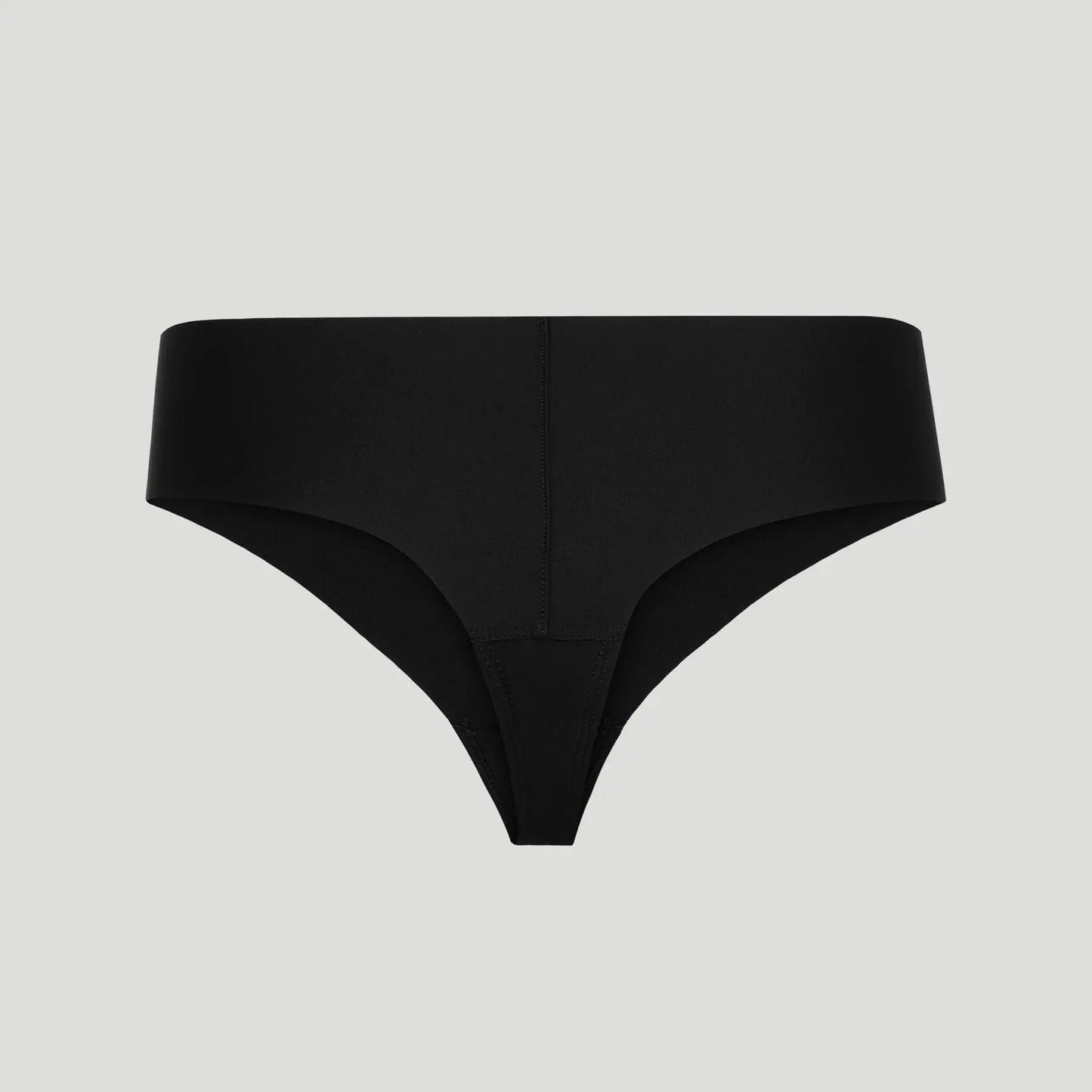 Tanga taille haute sans couture - Noir onyx