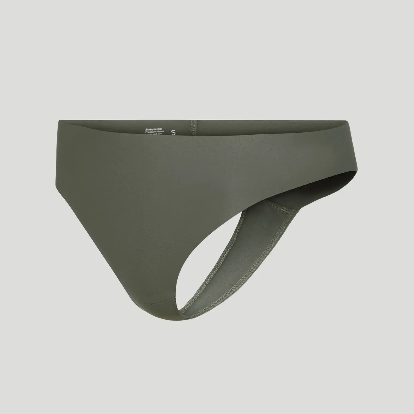 Tanga taille haute sans couture - Vert forêt