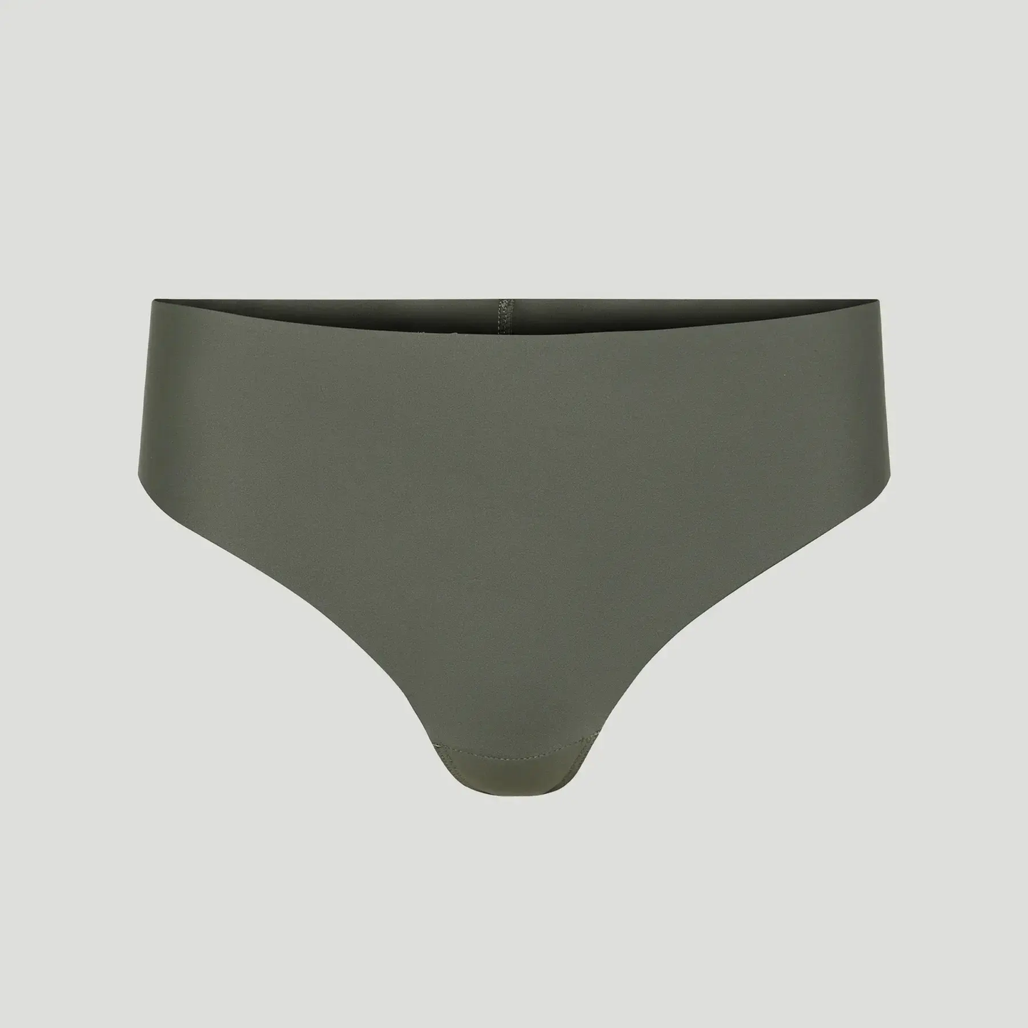 Tanga taille haute sans couture - Vert forêt