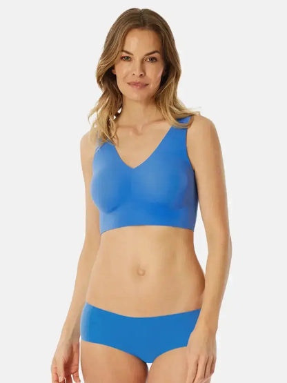 Soutien-gorge enveloppant & galbant sans armature - Azur