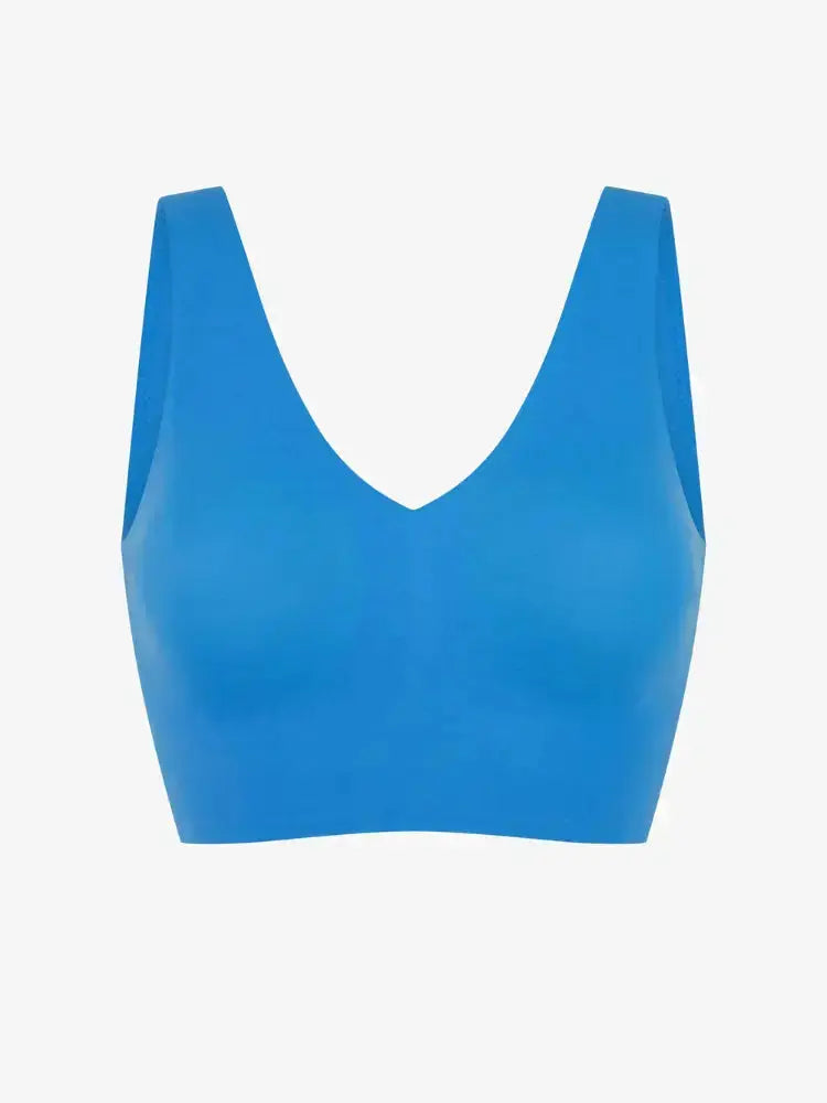 Soutien-gorge enveloppant & galbant sans armature - Azur