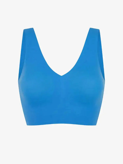 Soutien-gorge enveloppant & galbant sans armature - Azur