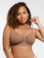 Soutien-gorge minimizer Montainoir sans armature ni rembourrage - Brun moka Obor