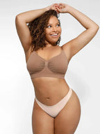 Soutien-gorge minimizer Montainoir sans armature ni rembourrage - Brun moka Obor