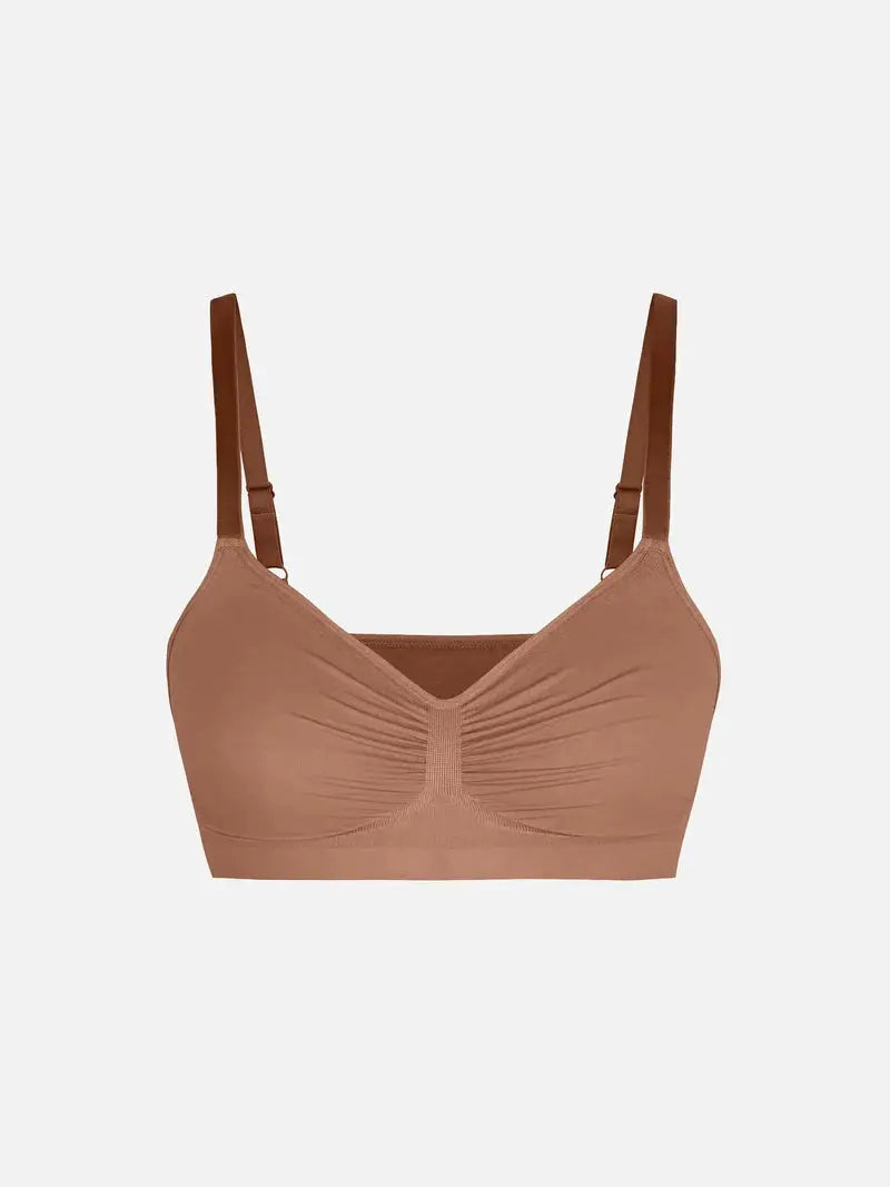 Soutien-gorge minimizer Montainoir sans armature ni rembourrage - Brun moka Obor