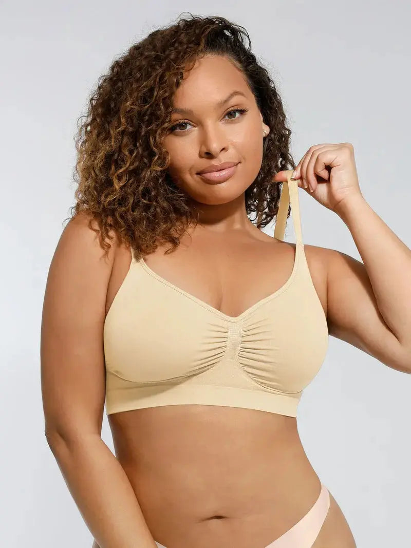 Soutien-gorge minimizer Montainoir sans armature ni rembourrage - Crème Obor