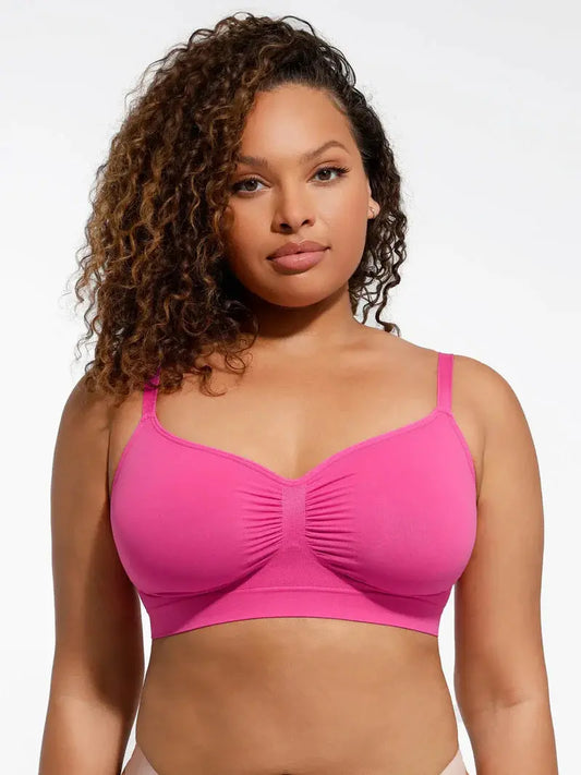 Soutien-gorge minimizer Montainoir sans armature ni rembourrage - Fuchsia intense