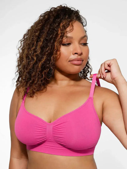 Soutien-gorge minimizer Montainoir sans armature ni rembourrage - Fuchsia intense