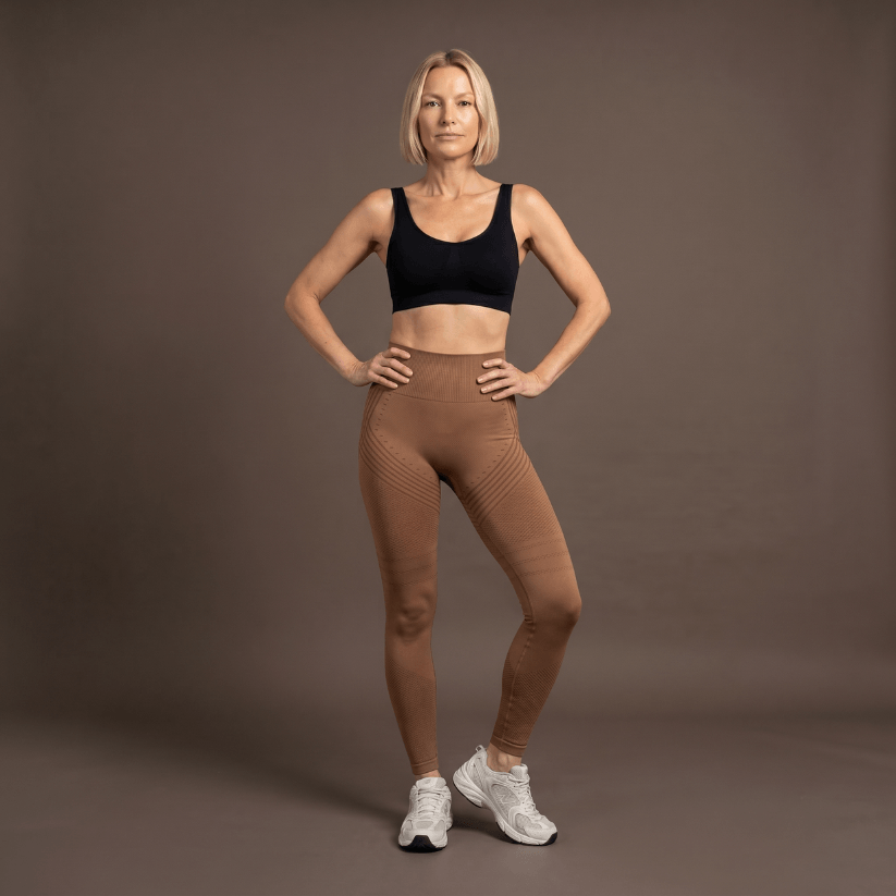 Anti-cellulite leggings – Brun