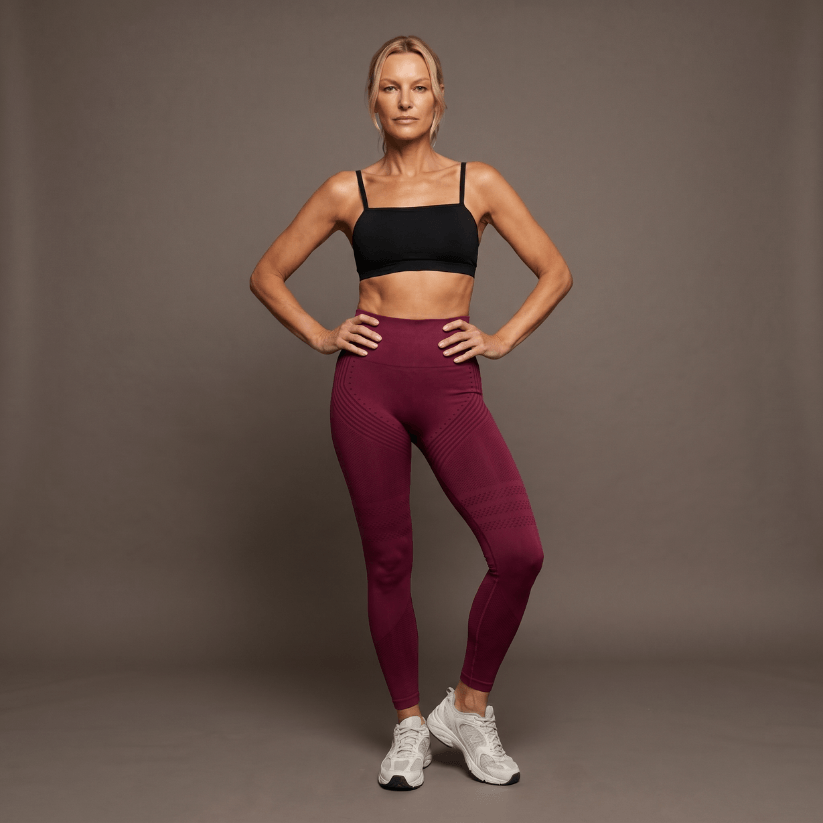 Anti-cellulite leggings – Bordeaux