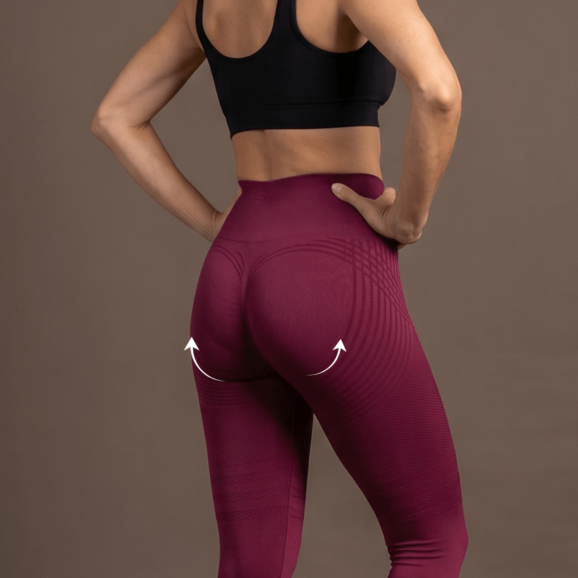 Anti-cellulite leggings – Bordeaux
