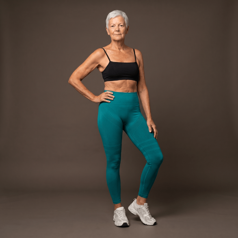 셀룰라이트 방지 레깅스 - 녹색 공작