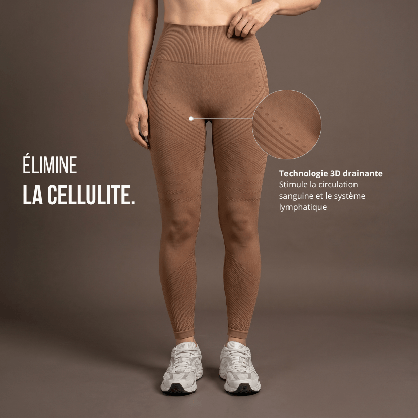 Anti-cellulite leggings – Brun