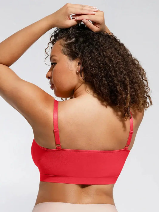Soutien-gorge minimizer Montainoir sans armature ni rembourrage - Rouge coquelicot