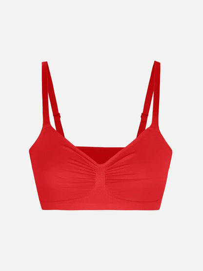 Soutien-gorge minimizer Montainoir sans armature ni rembourrage - Rouge coquelicot