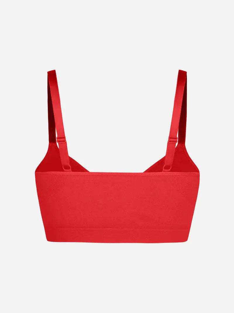 Soutien-gorge minimizer Montainoir sans armature ni rembourrage - Rouge coquelicot