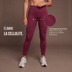 Anti-cellulite leggings – Bordeaux
