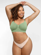 Soutien-gorge minimizer Montainoir sans armature ni rembourrage - Vert sauge Obor