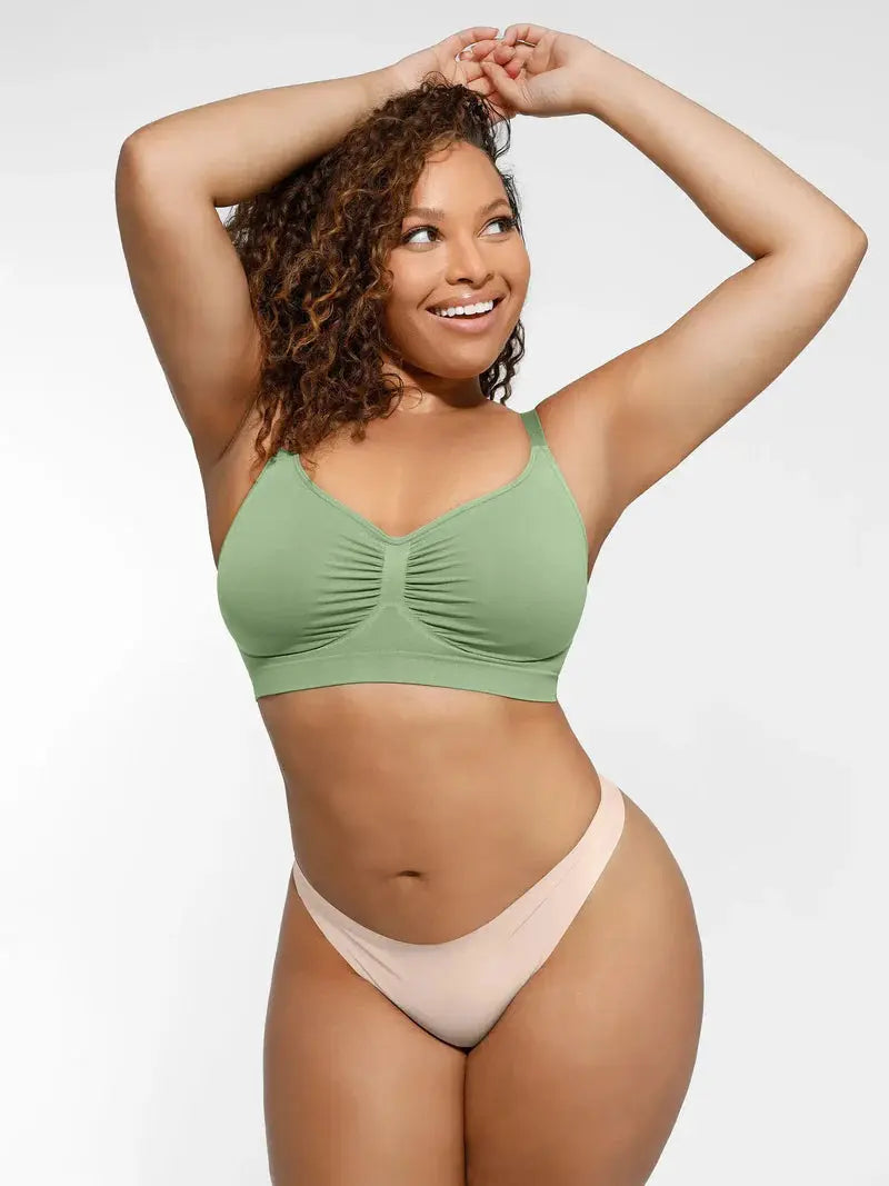 Soutien-gorge minimizer Montainoir sans armature ni rembourrage - Vert sauge Obor
